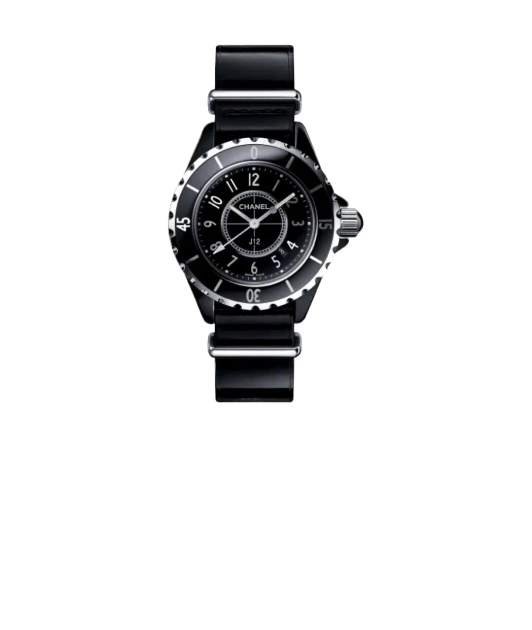 CHANEL Черные часы, фото 6