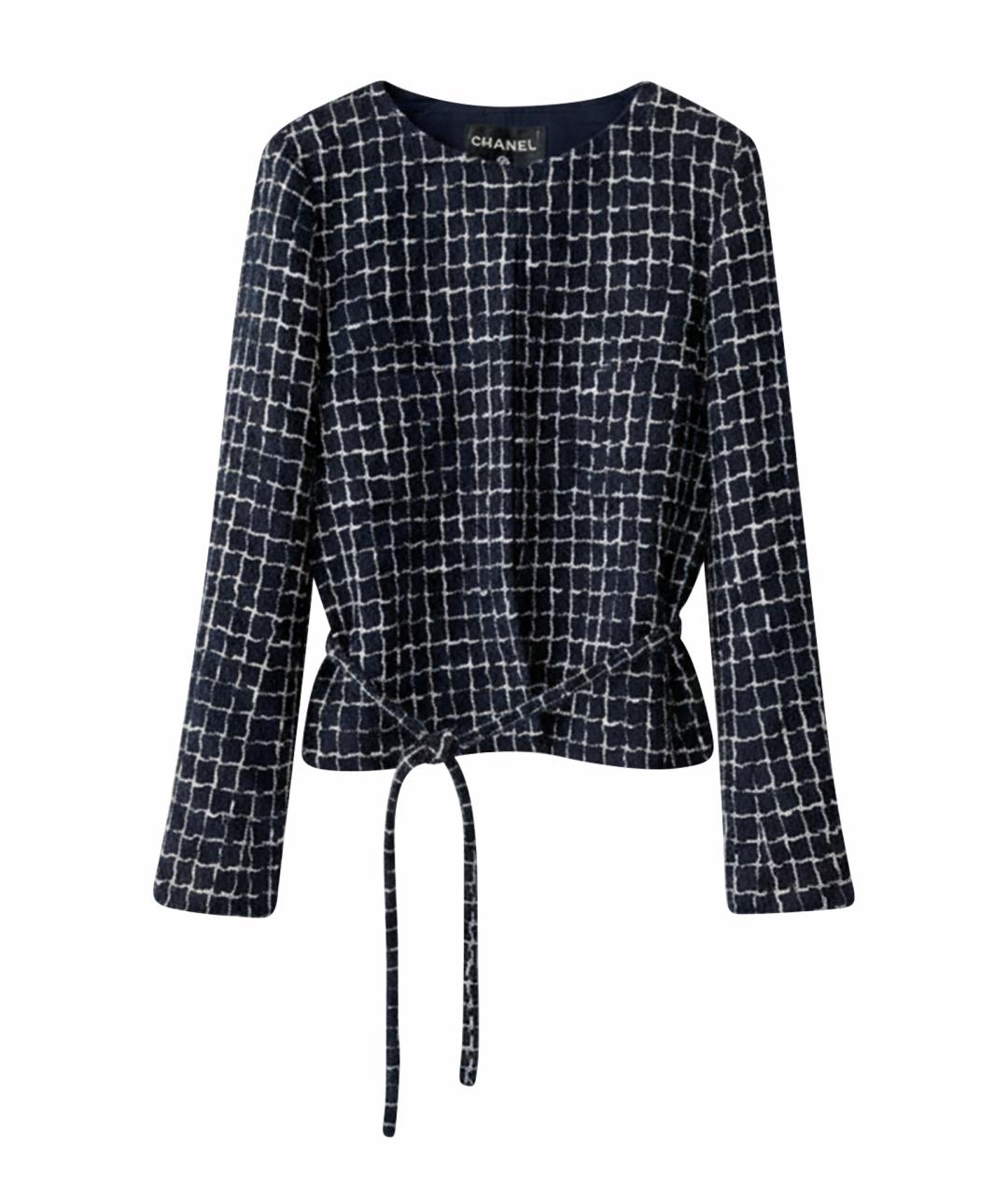 CHANEL Темно-синий жакет/пиджак, фото 1