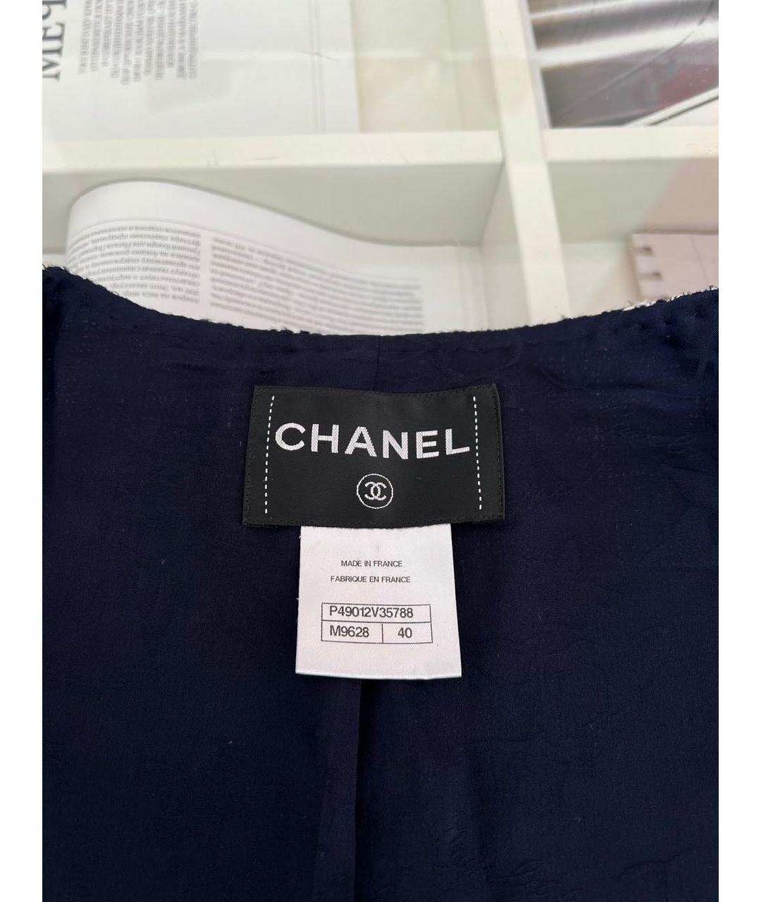 CHANEL Темно-синий жакет/пиджак, фото 3