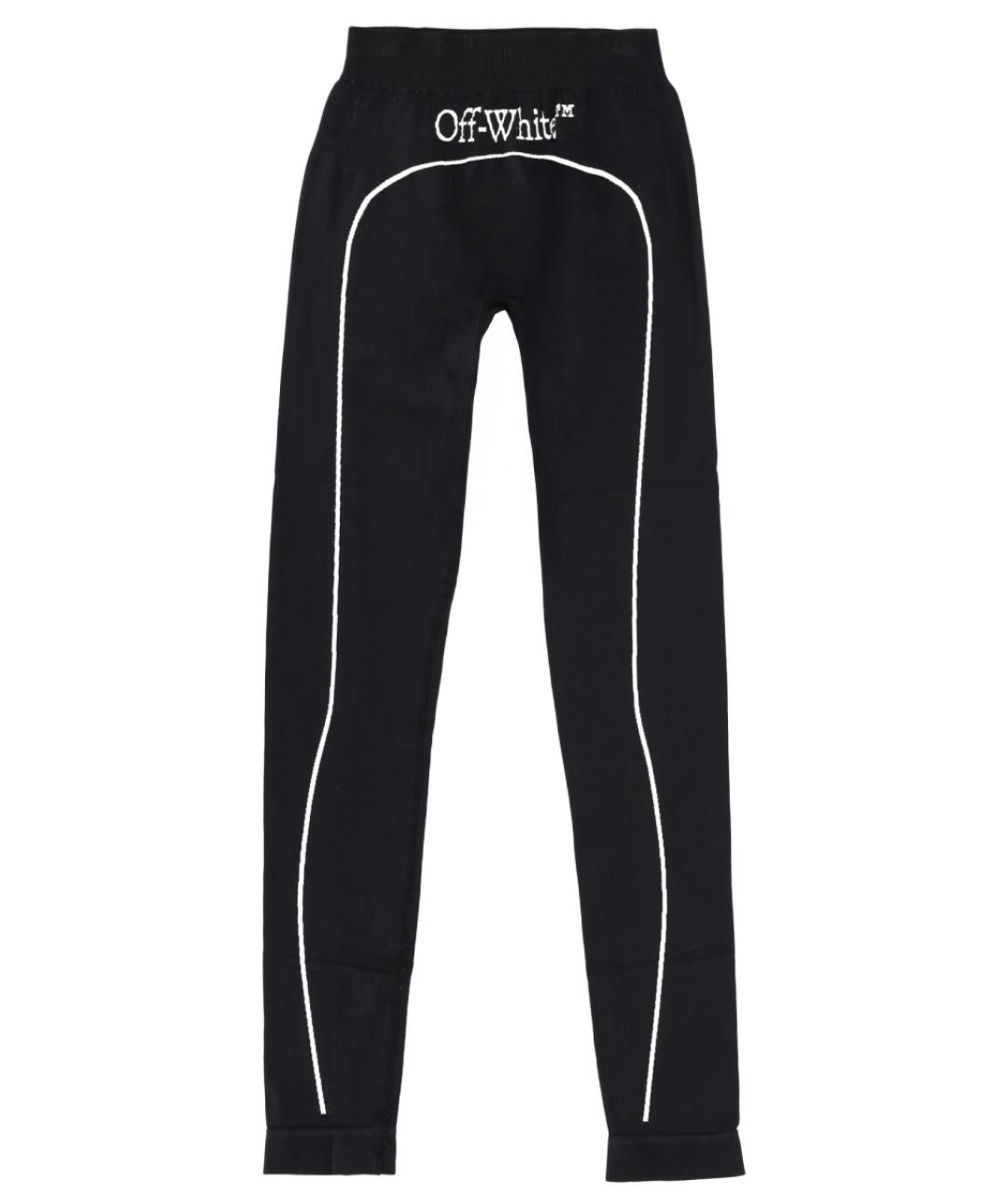 OFF-WHITE Черные полиамидовые леггинсы и велосипедки, фото 2