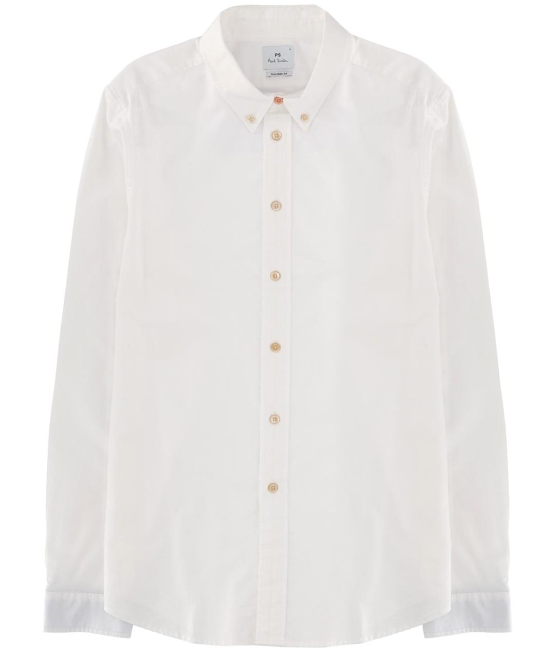 PS BY PAUL SMITH Белая хлопковая классическая рубашка, фото 1