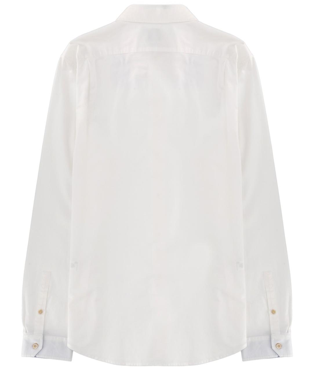 PS BY PAUL SMITH Белая хлопковая классическая рубашка, фото 2