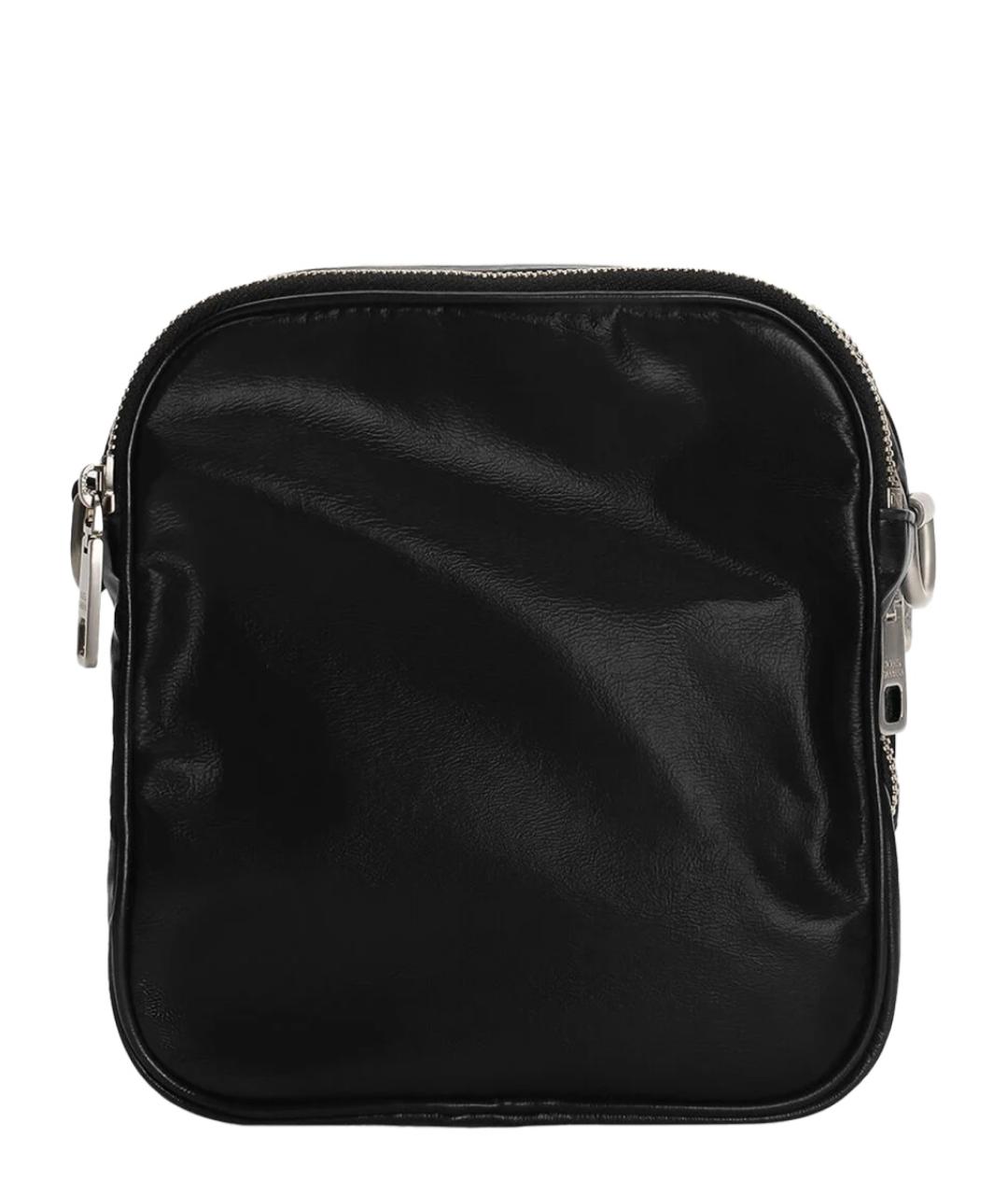 DOLCE&GABBANA Черная кожаная сумка на плечо, фото 2