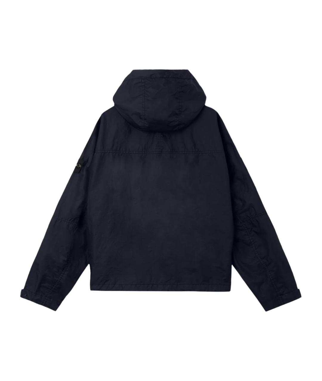 STONE ISLAND Темно-синяя полиамидовая куртка, фото 2