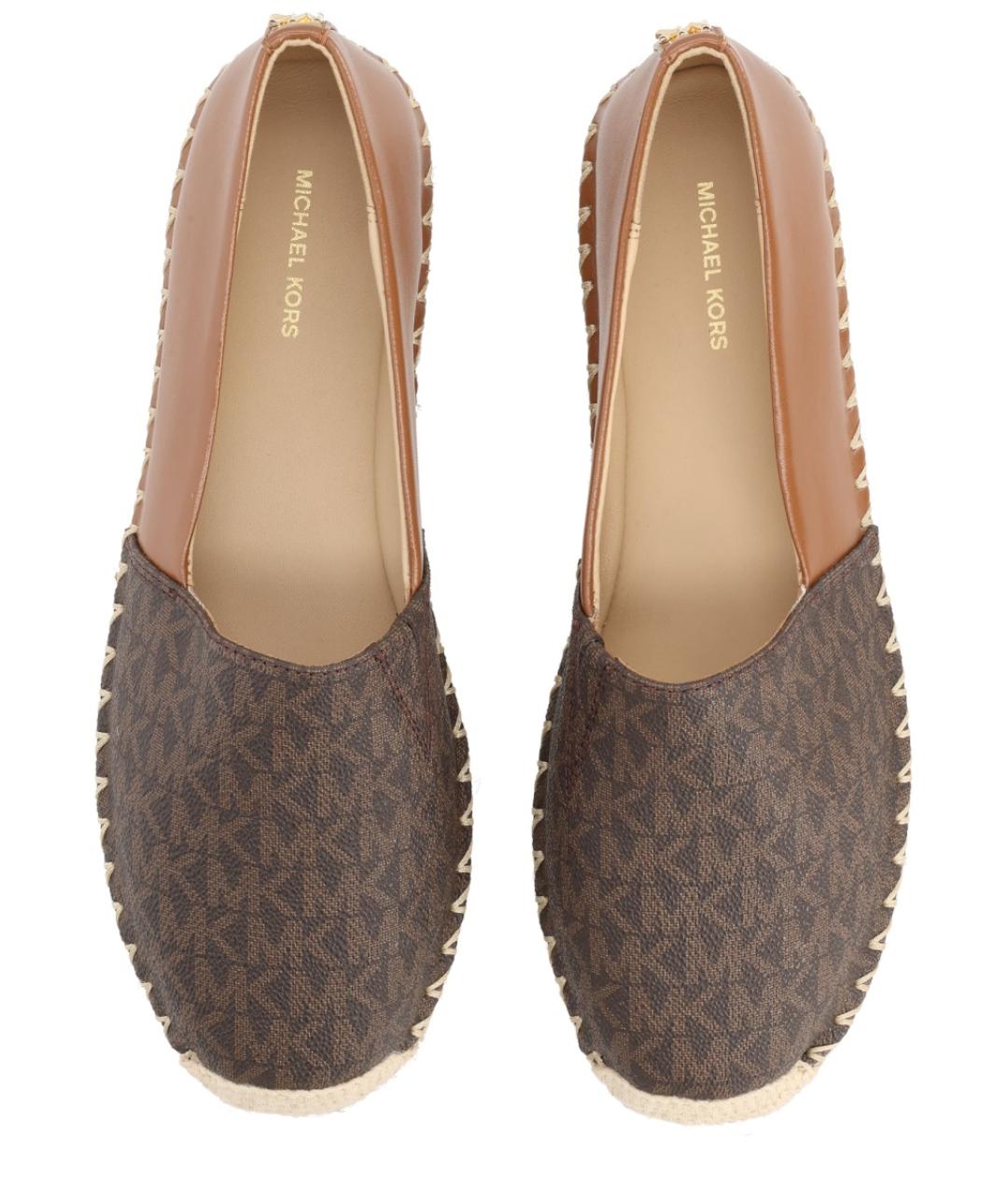 MICHAEL KORS Коричневые текстильные эспадрильи, фото 5