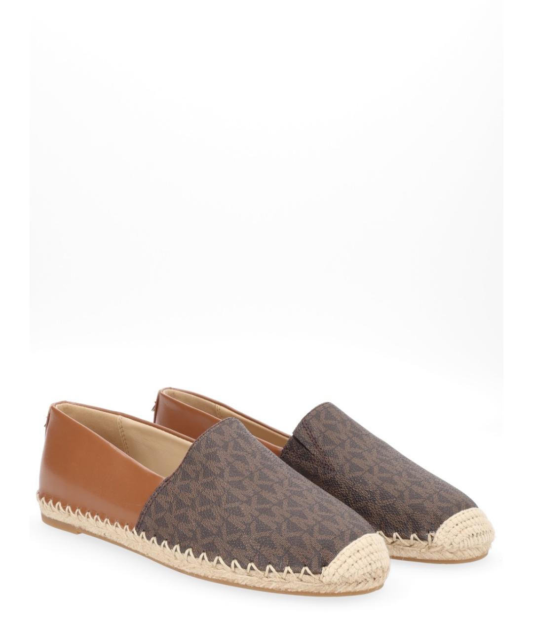 MICHAEL KORS Коричневые текстильные эспадрильи, фото 2
