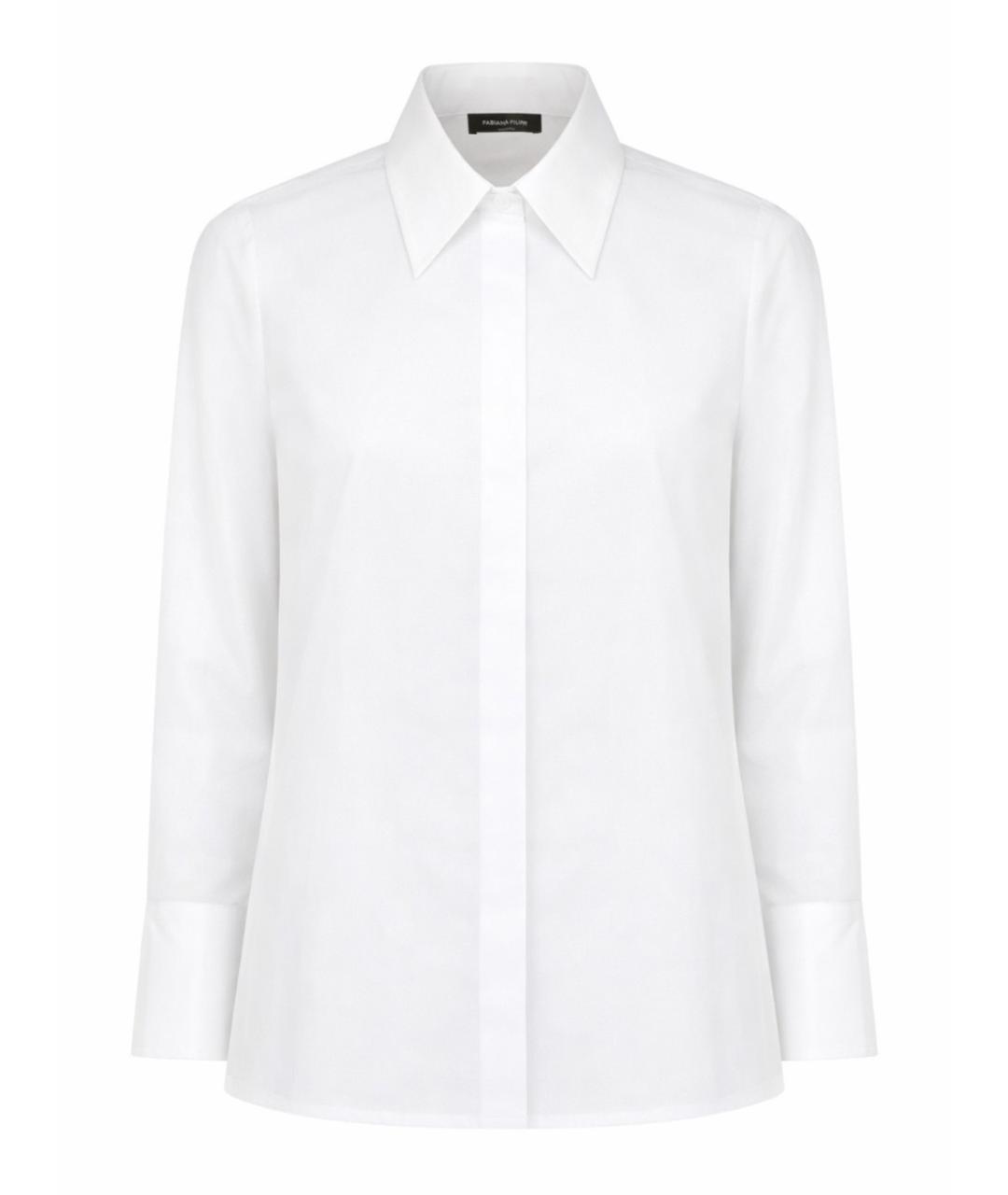 FABIANA FILIPPI Белая хлопковая рубашка, фото 1