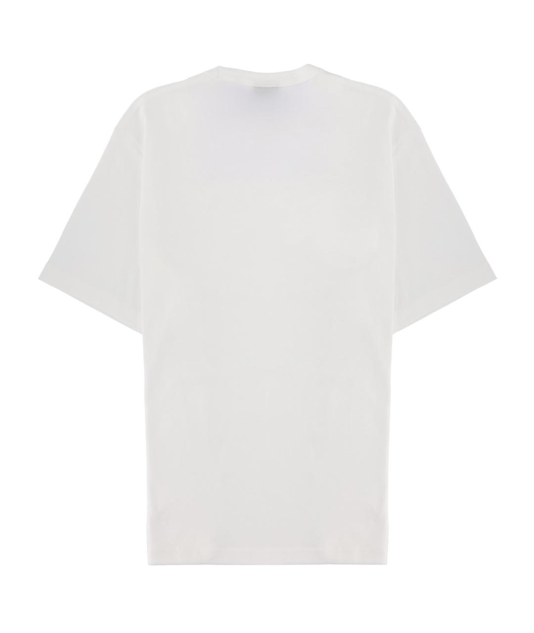 PS BY PAUL SMITH Белая хлопковая футболка, фото 2