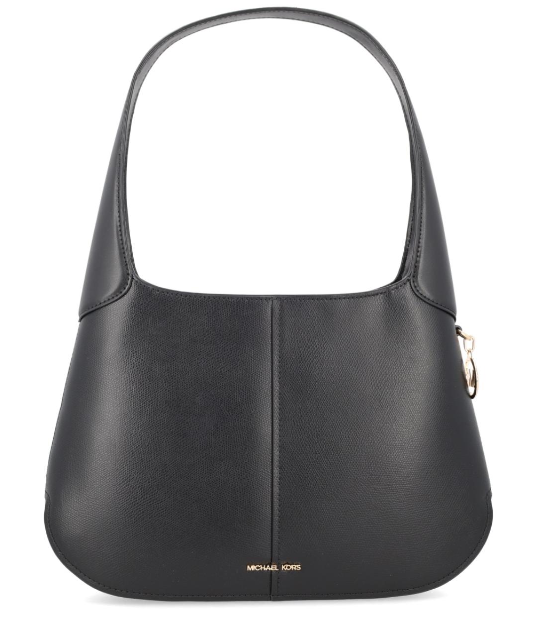 MICHAEL KORS Черная кожаная сумка через плечо, фото 1