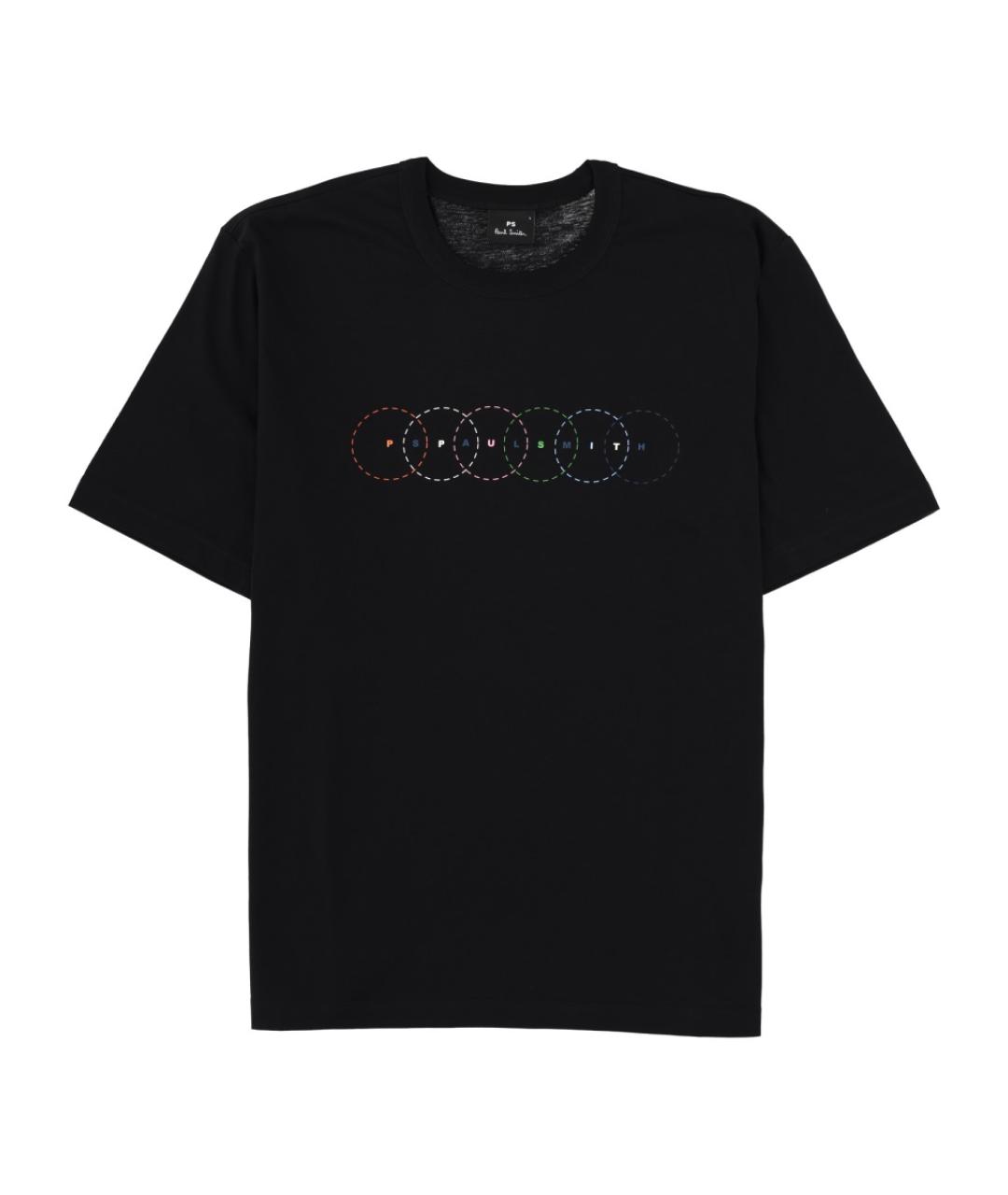 PS BY PAUL SMITH Черная хлопковая футболка, фото 1