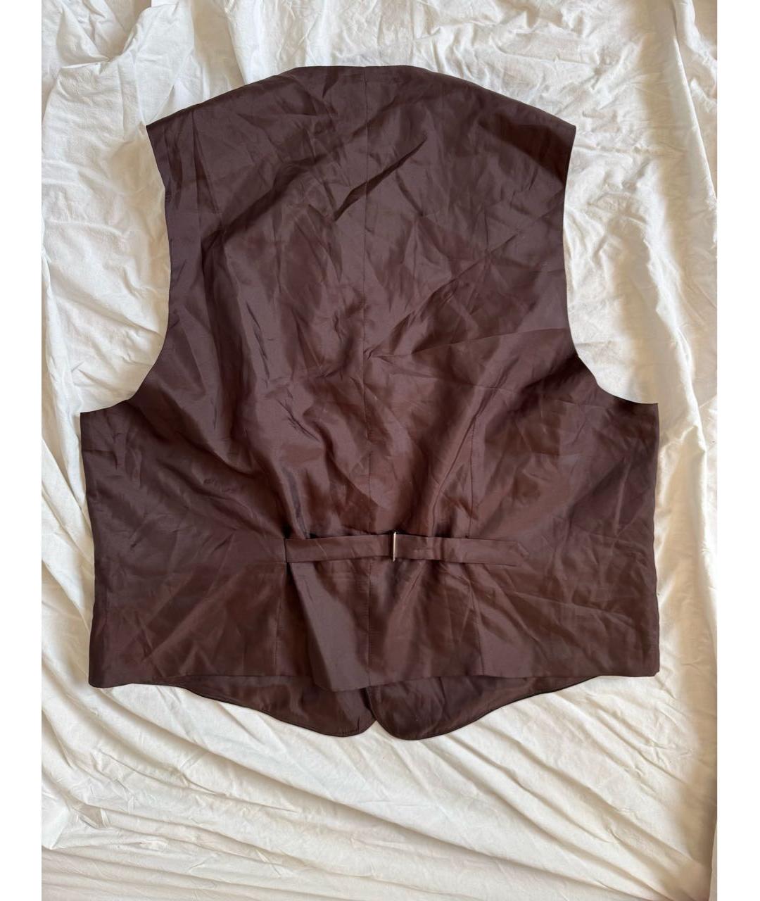PAUL SMITH Коричневый полиэстеровый жилет, фото 2