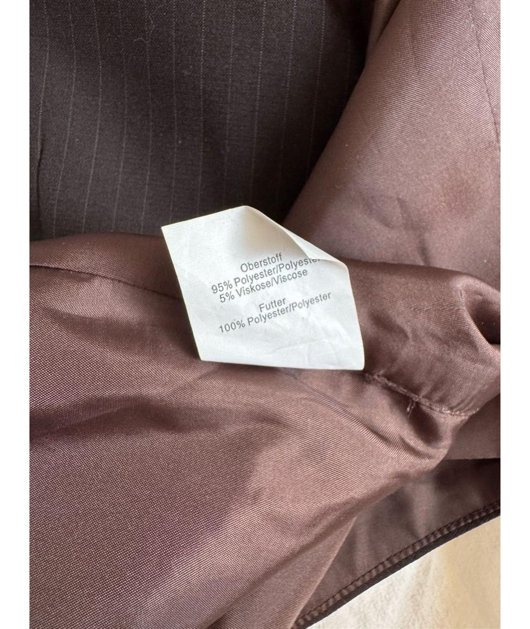 PAUL SMITH Коричневый полиэстеровый жилет, фото 7