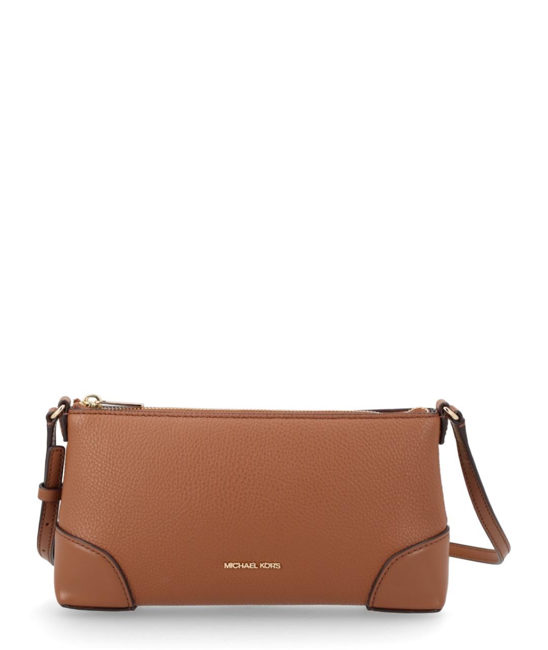 MICHAEL KORS Коричневая сумка через плечо из искусственной кожи, фото 1