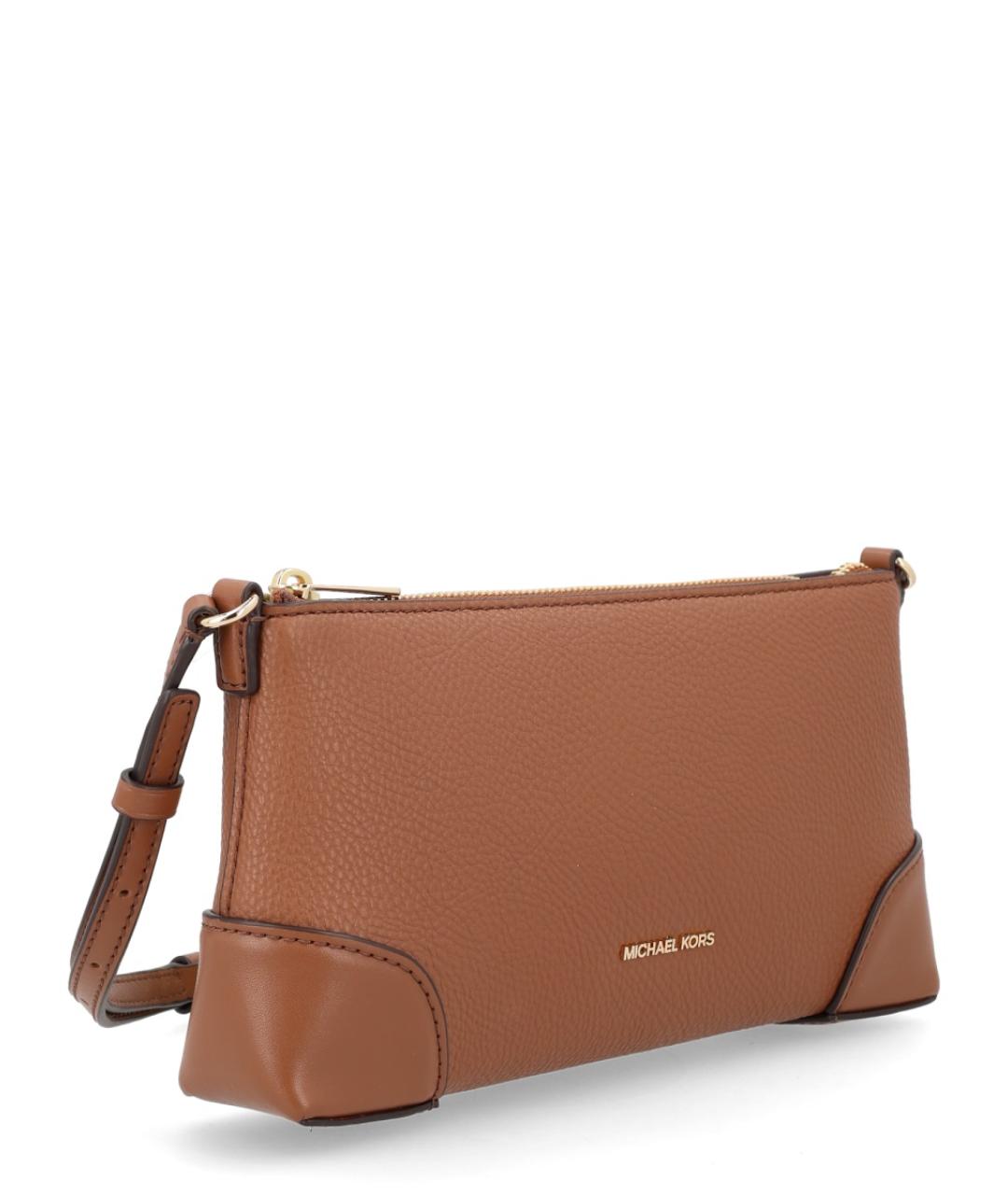 MICHAEL KORS Коричневая сумка через плечо из искусственной кожи, фото 3