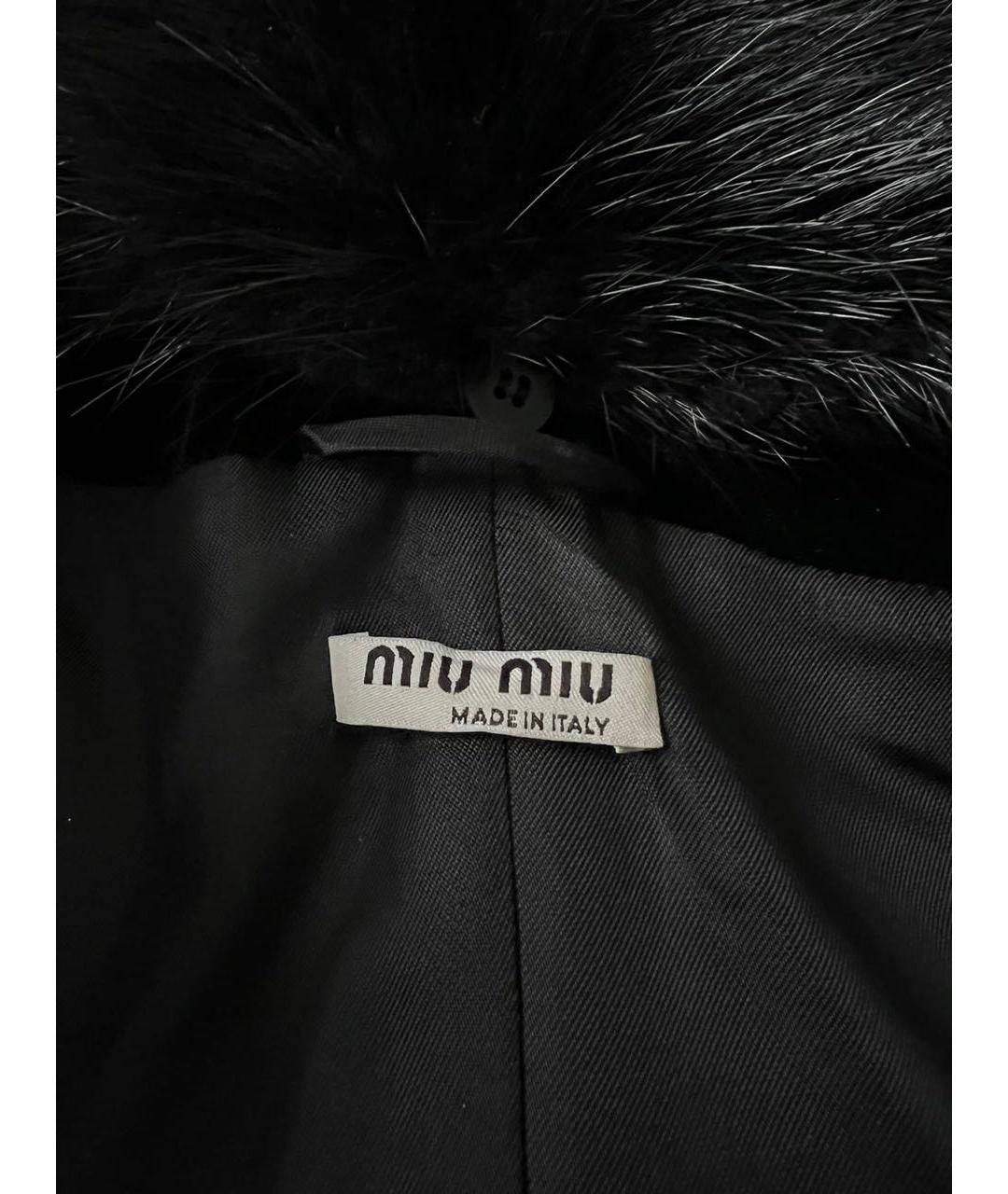 MIU MIU Черное пальто, фото 6