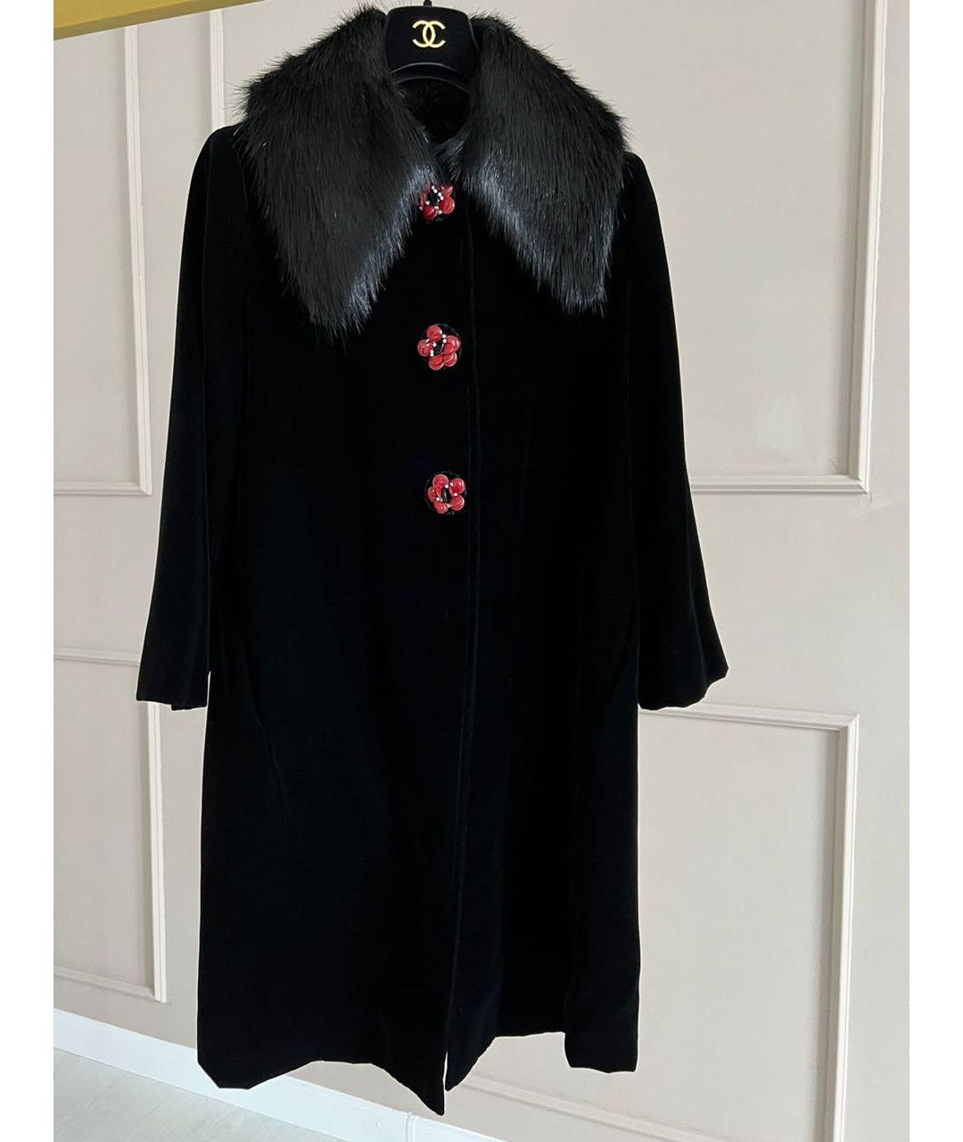 MIU MIU Черное пальто, фото 2