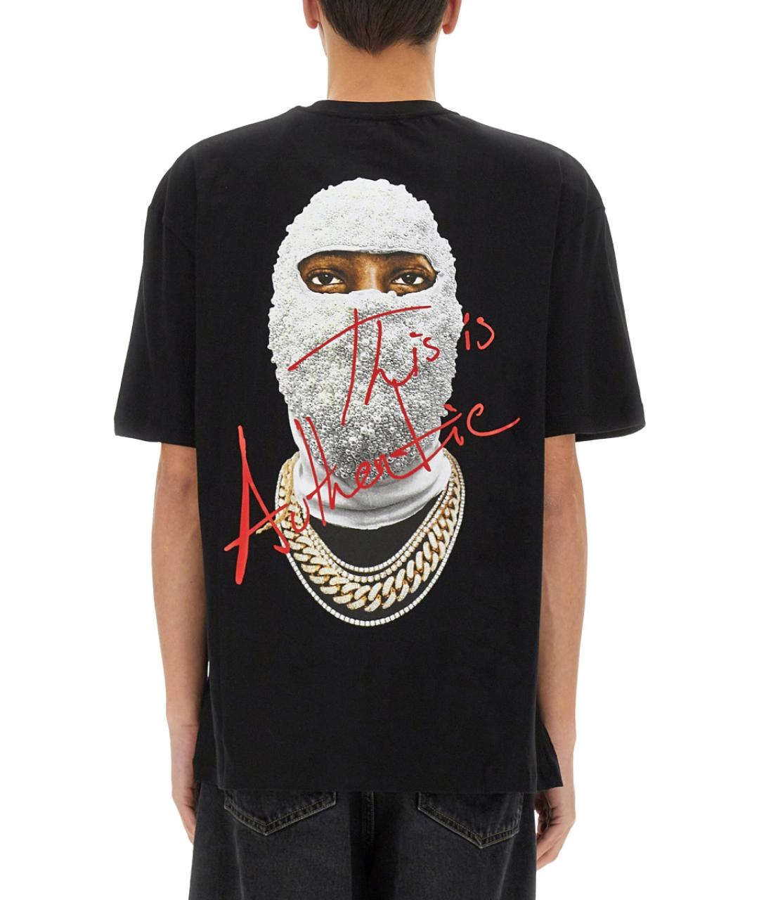 IH NOM UH NIT Черная хлопковая футболка, фото 3