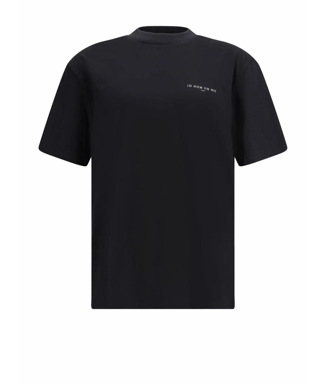 IH NOM UH NIT Черная хлопковая футболка, фото 1