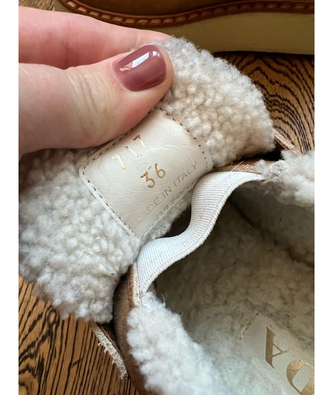 PRADA Коричневые замшевые ботинки, фото 5