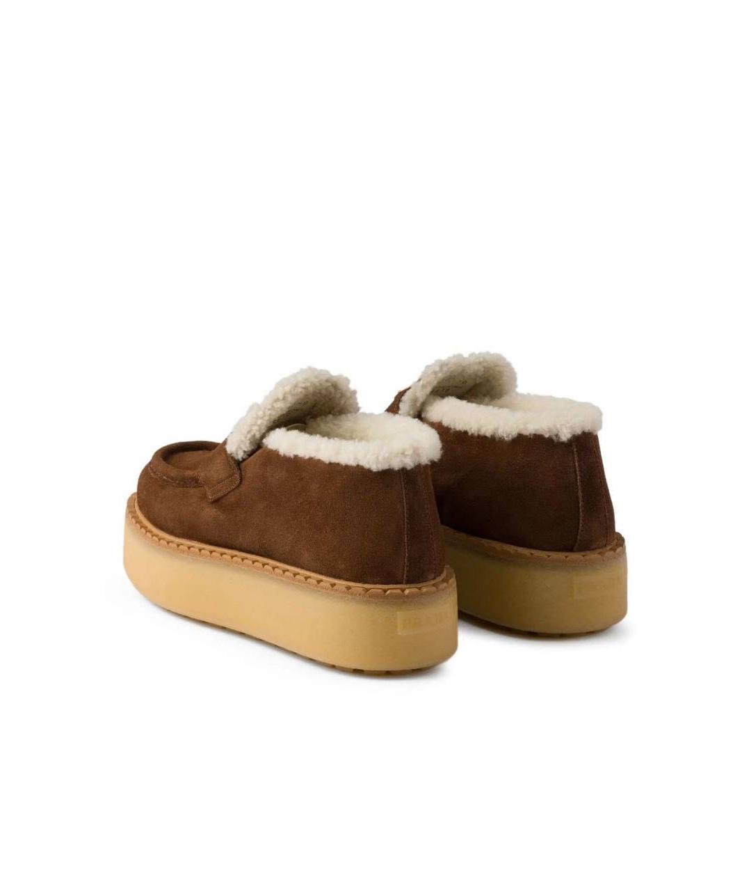 PRADA Коричневые замшевые ботинки, фото 7