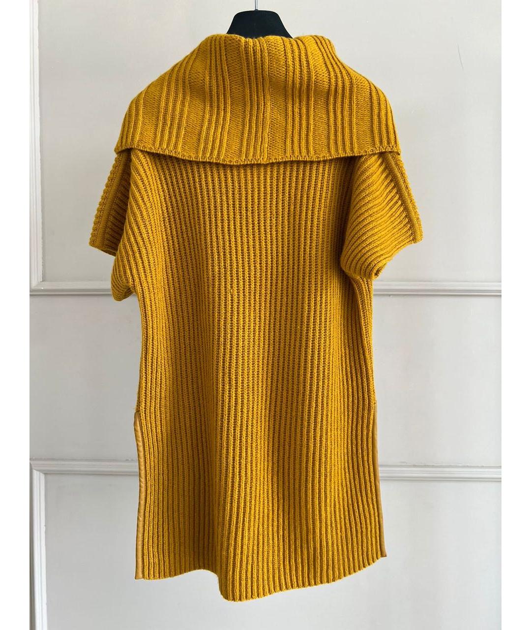 LORO PIANA Горчичный кардиган, фото 3