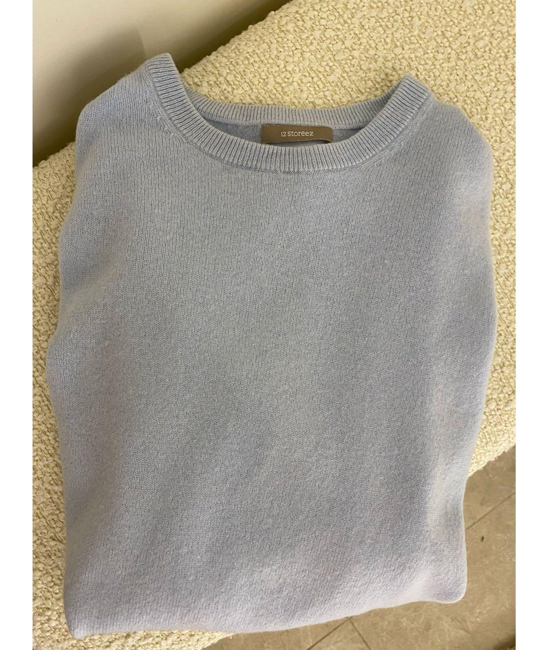 12 STOREEZ Голубой кашемировый джемпер / свитер, фото 7