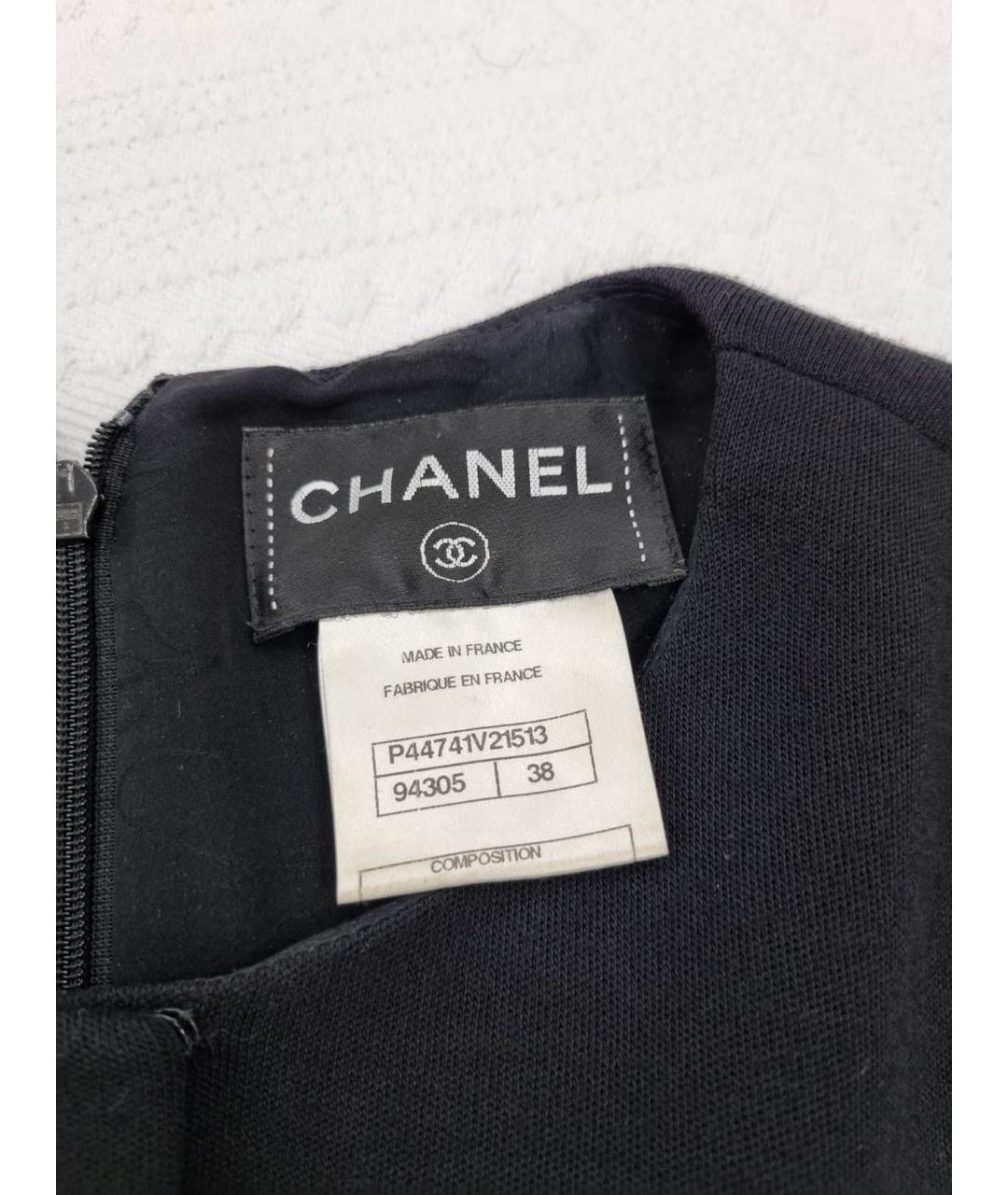 CHANEL Черное повседневное платье, фото 4