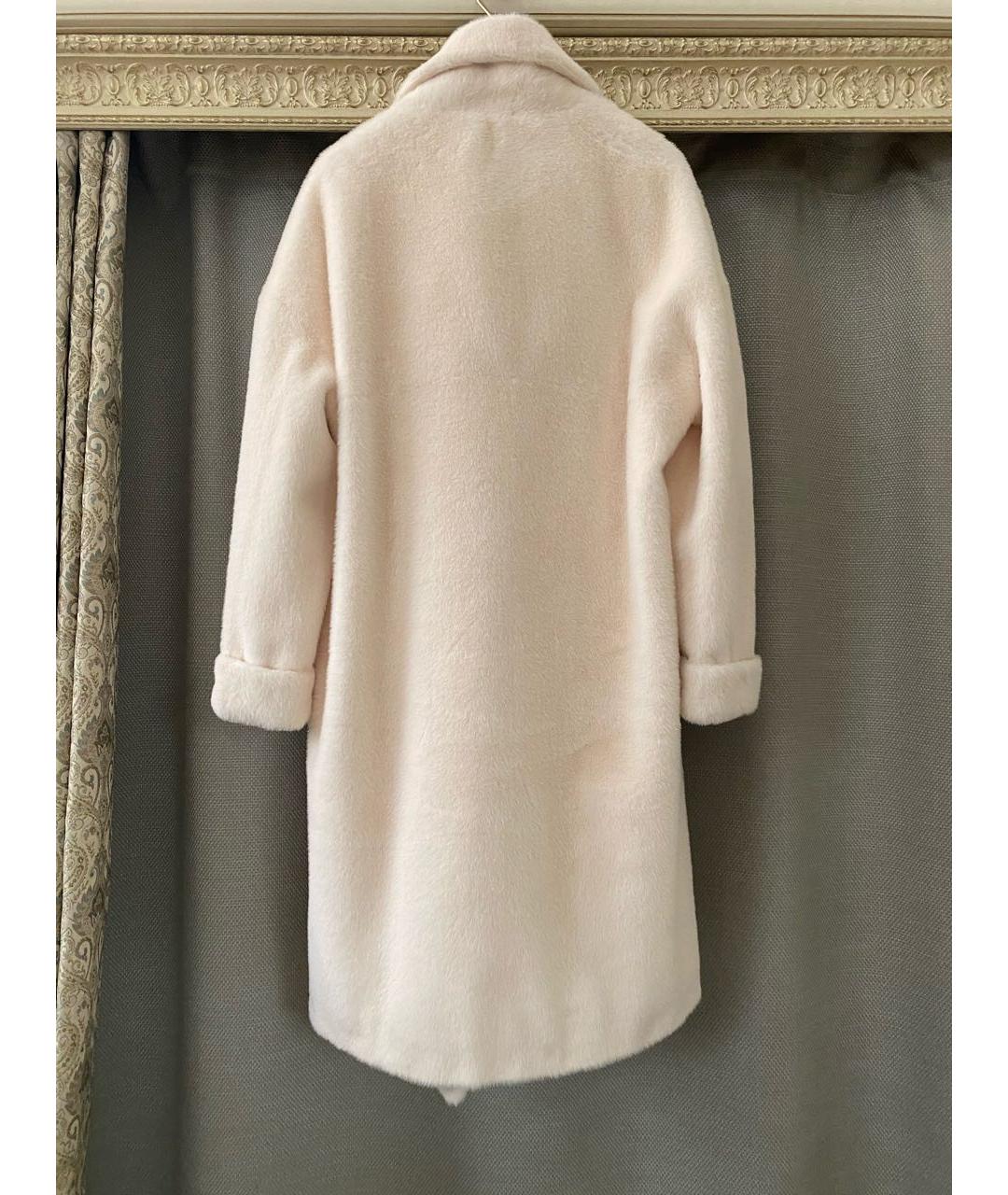 MAX&CO Белая полиэстеровая шуба, фото 5