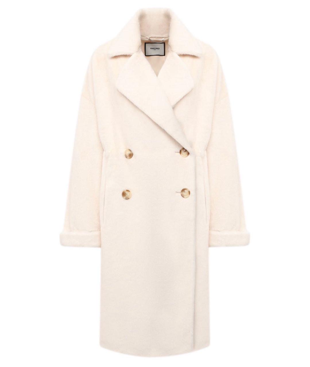 MAX&CO Белая полиэстеровая шуба, фото 9