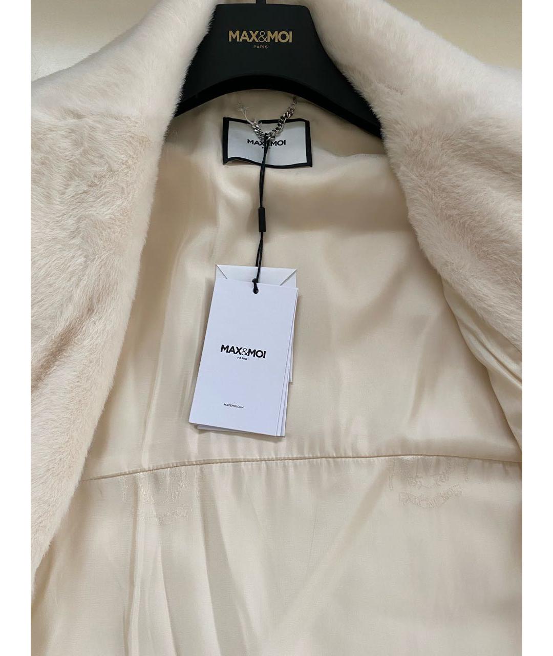 MAX&CO Белая полиэстеровая шуба, фото 6