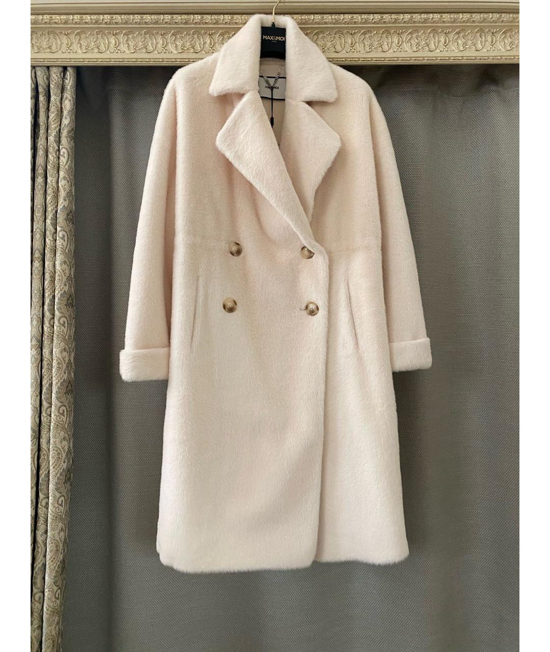 MAX&CO Белая полиэстеровая шуба, фото 4