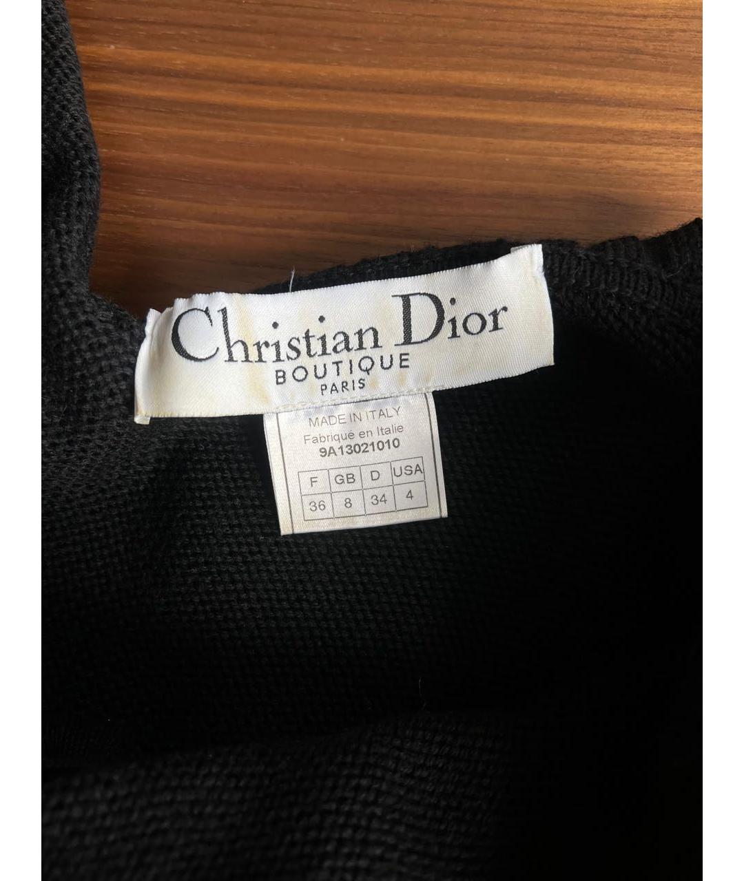CHRISTIAN DIOR Черный джемпер / свитер, фото 3