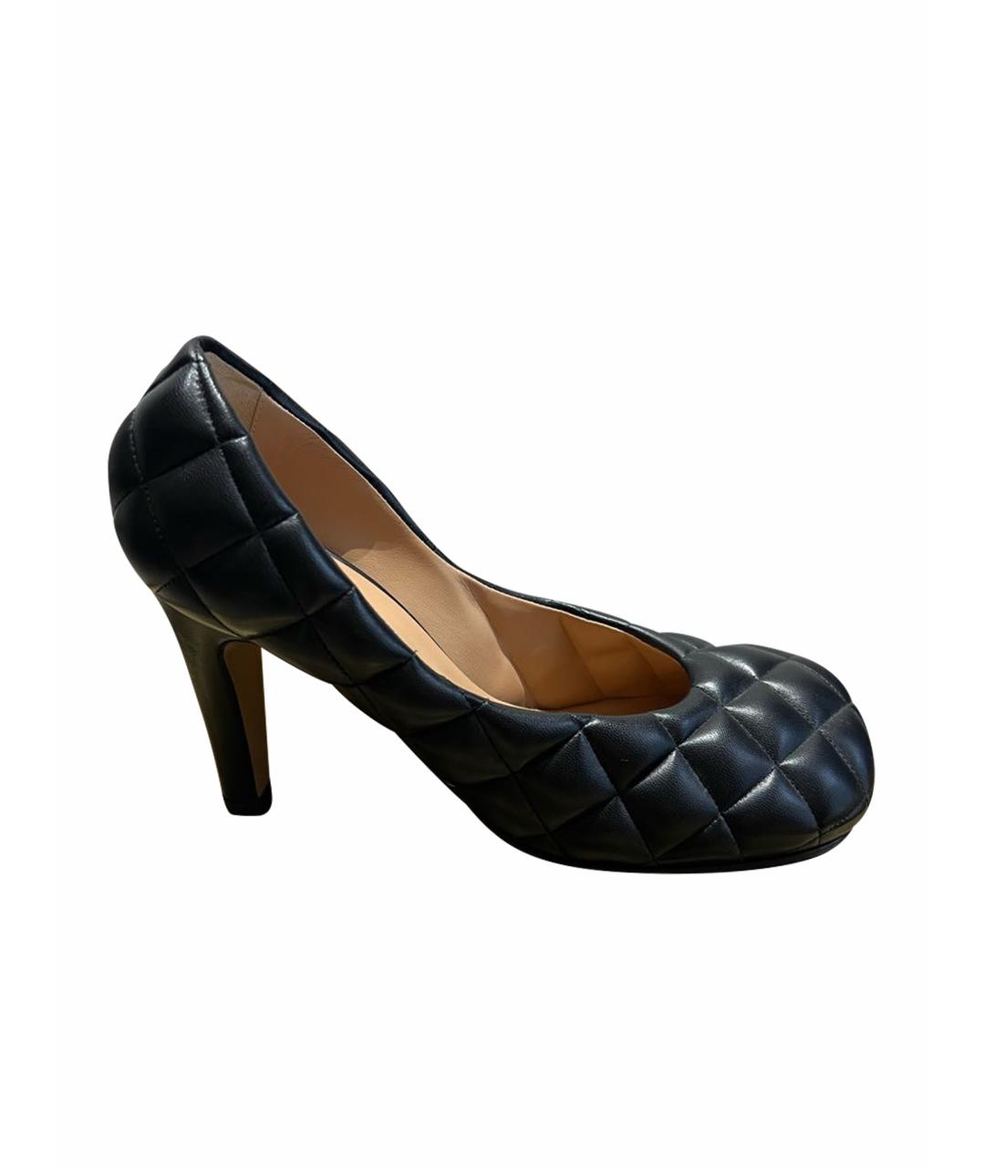 BOTTEGA VENETA Черные кожаные туфли, фото 1