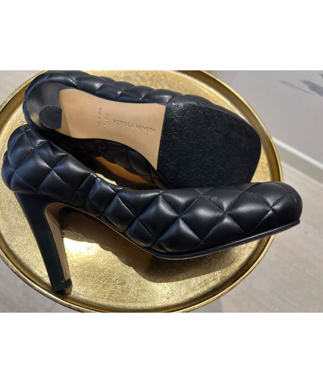 BOTTEGA VENETA Черные кожаные туфли, фото 4