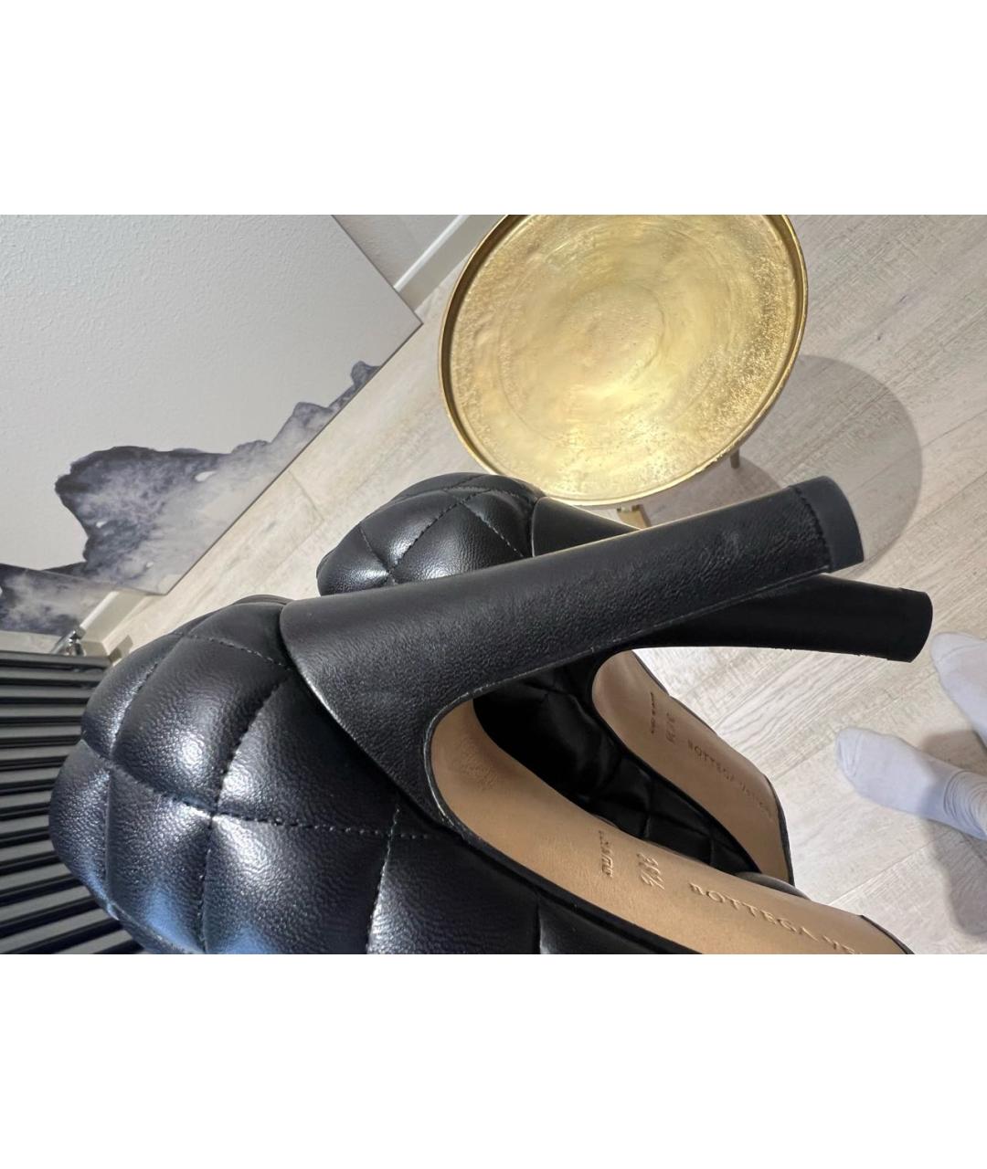 BOTTEGA VENETA Черные кожаные туфли, фото 5