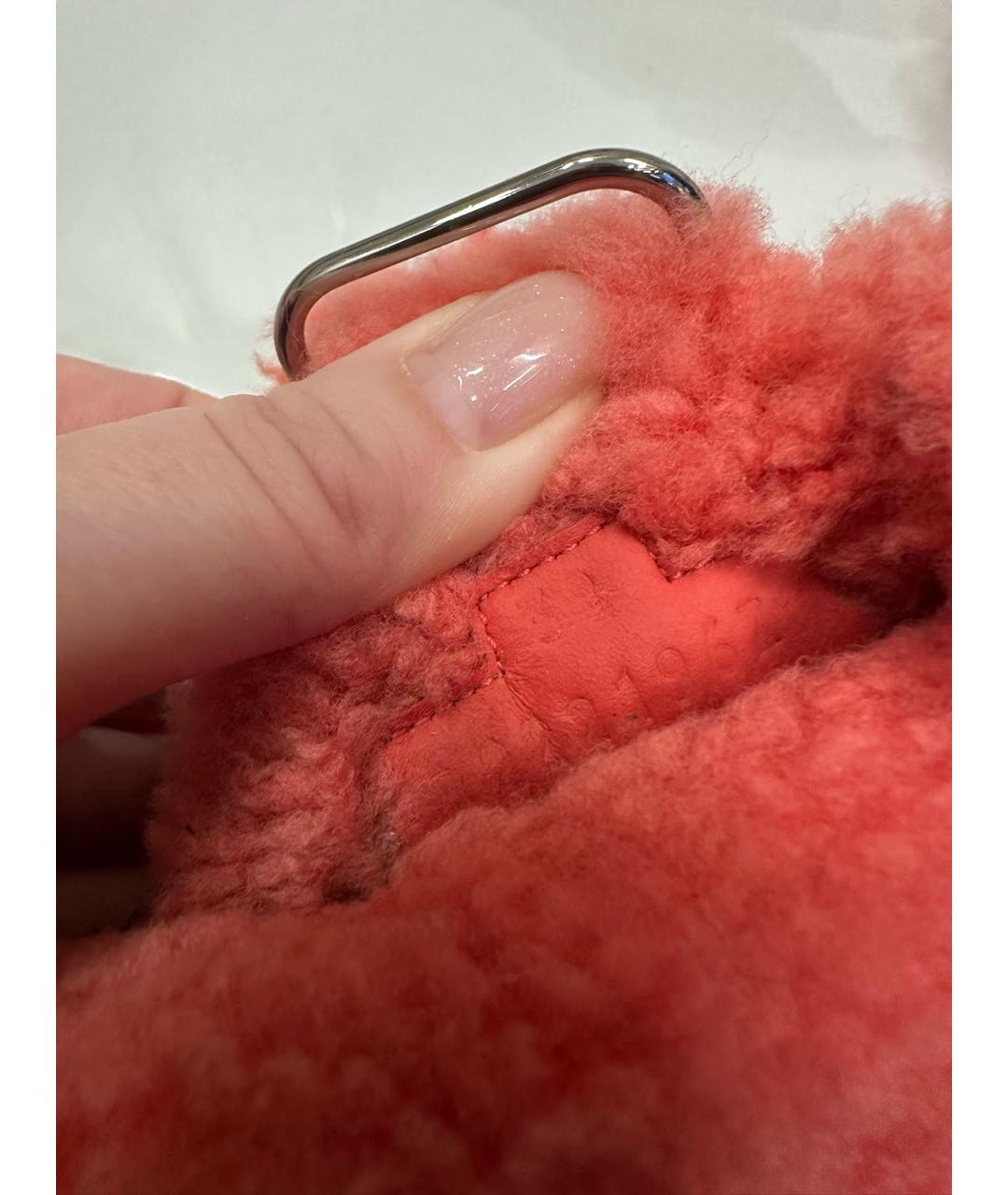 HERMES Коралловые шлепанцы, фото 6