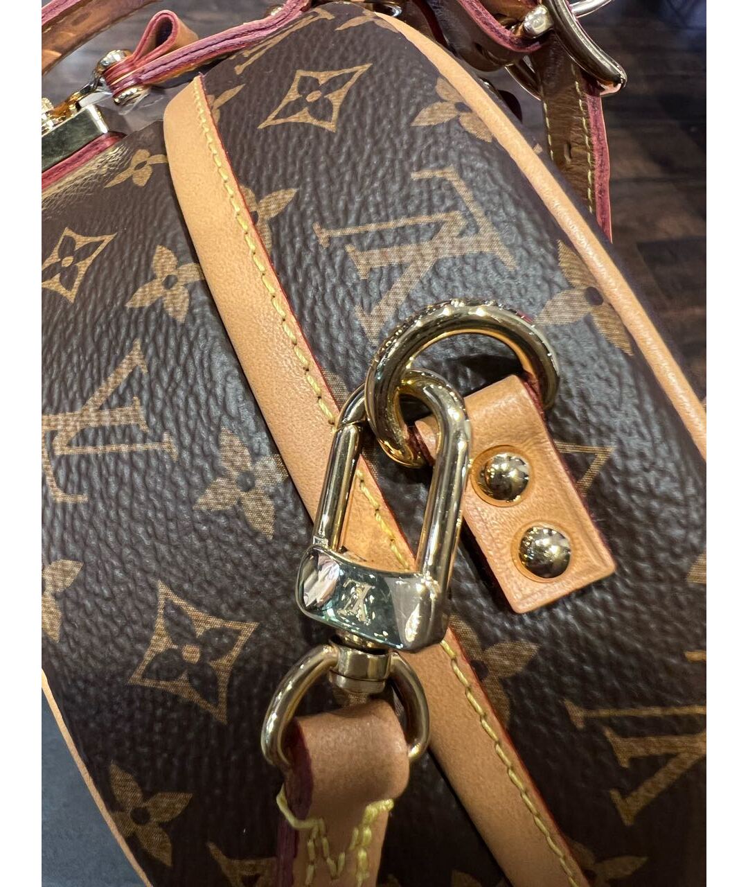 LOUIS VUITTON Коричневая сумка тоут, фото 3