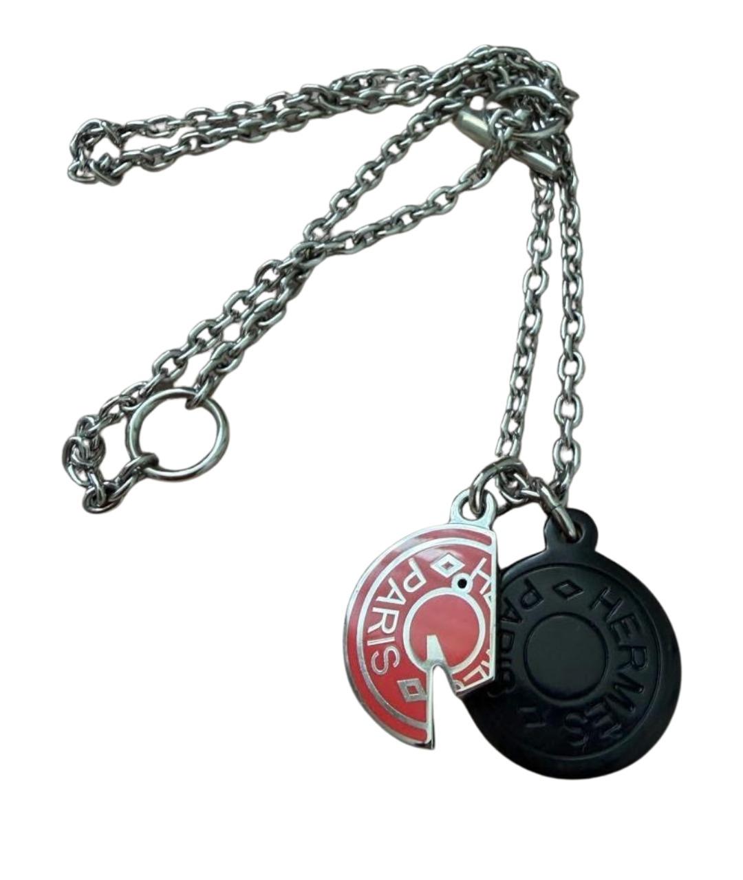 HERMES Черная металлическая подвеска, фото 1