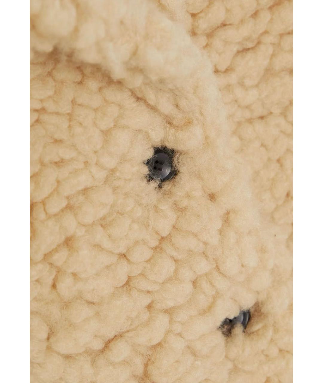 ISABEL MARANT Бежевая полиэстеровая шуба, фото 4