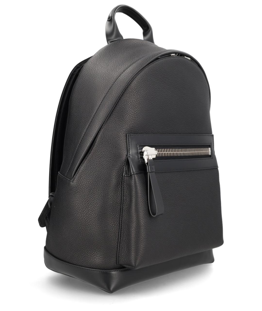 TOM FORD Черный кожаный рюкзак, фото 3