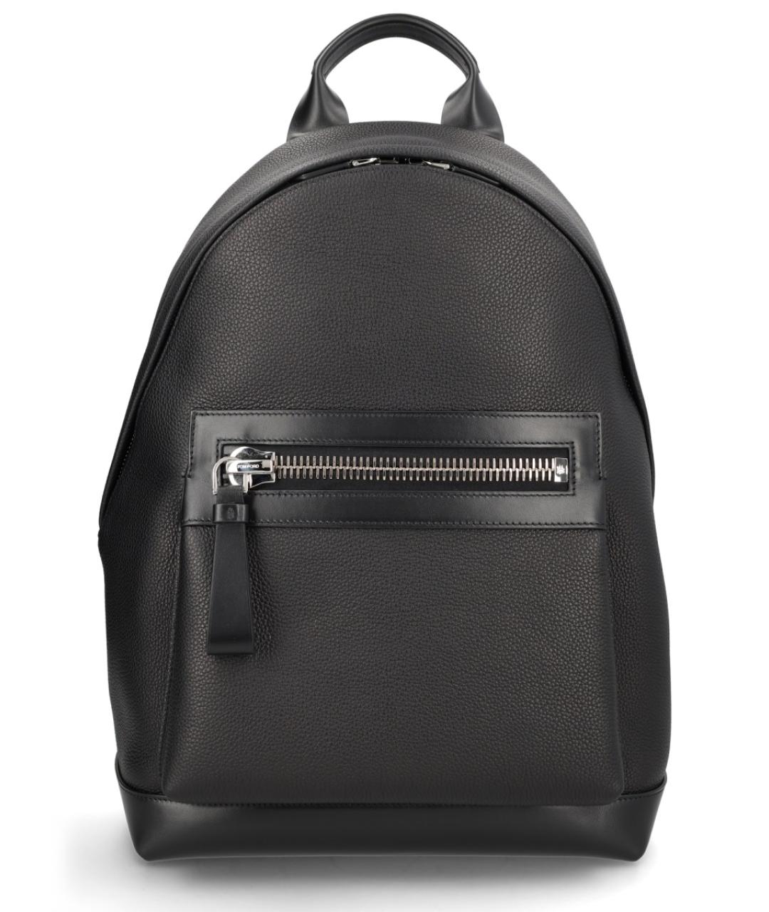 TOM FORD Черный кожаный рюкзак, фото 1