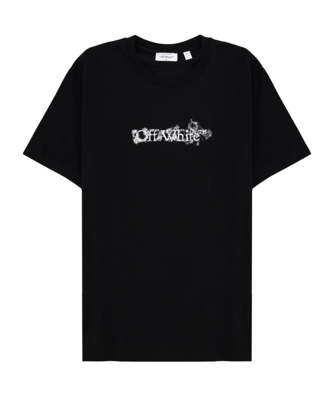 OFF-WHITE Черная хлопковая футболка, фото 1