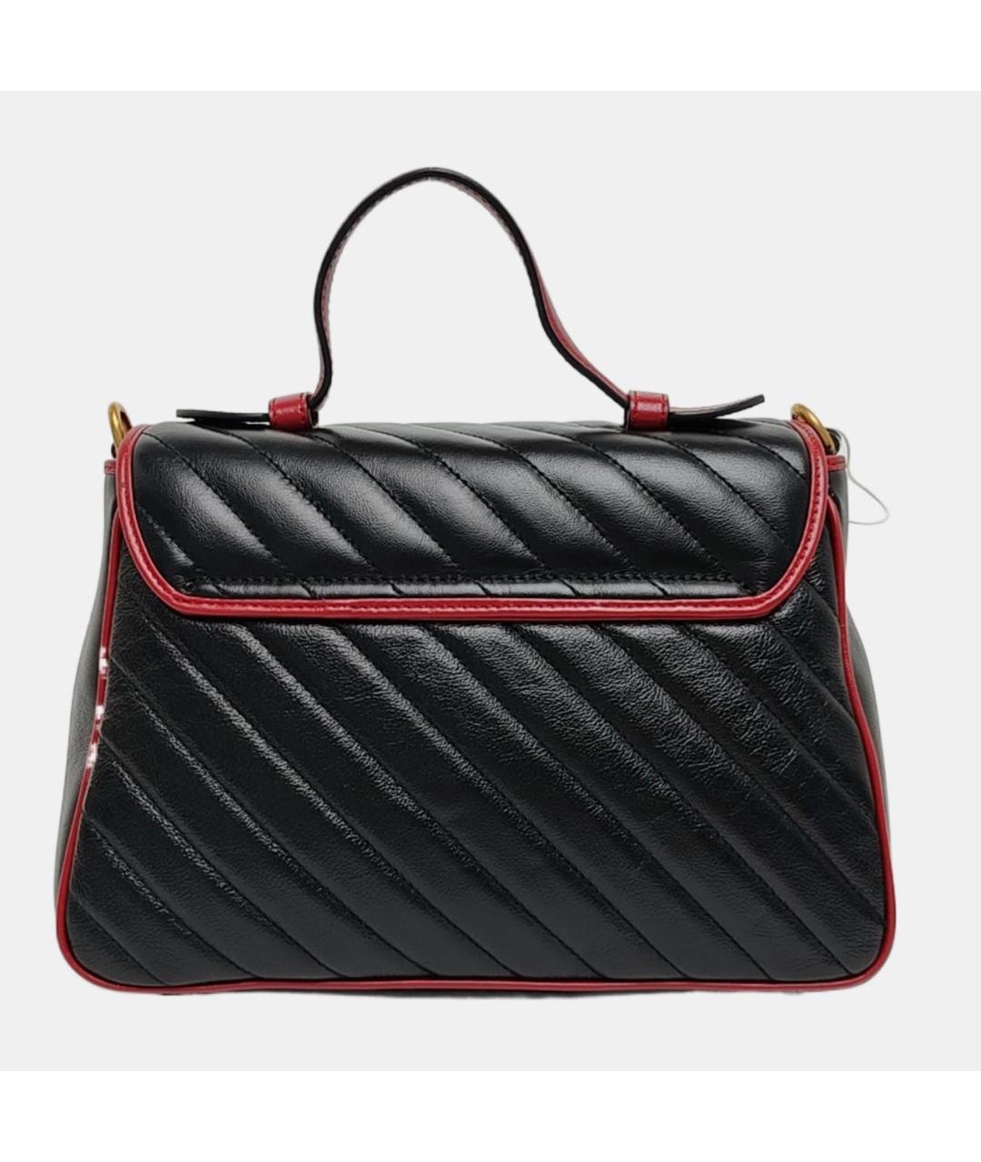 GUCCI Черная кожаная сумка через плечо, фото 2