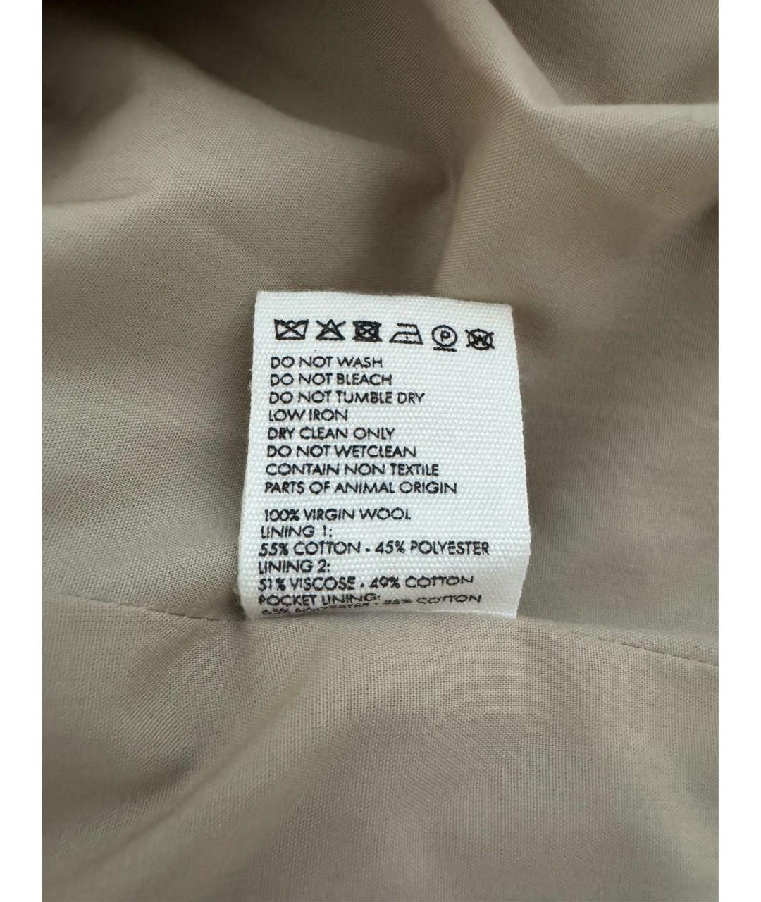 JACQUEMUS Бежевый шерстяной жакет/пиджак, фото 6