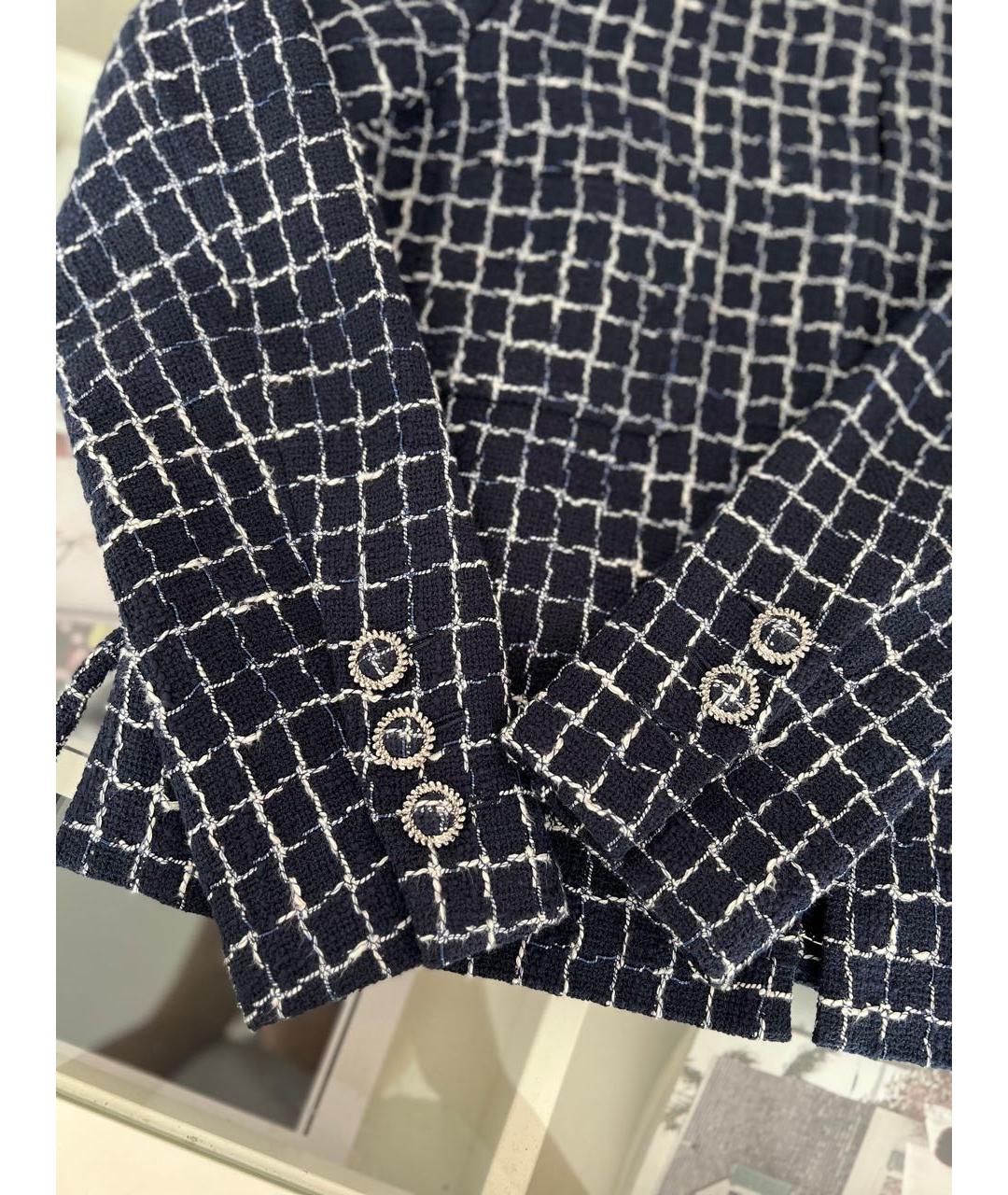 CHANEL Темно-синий жакет/пиджак, фото 8