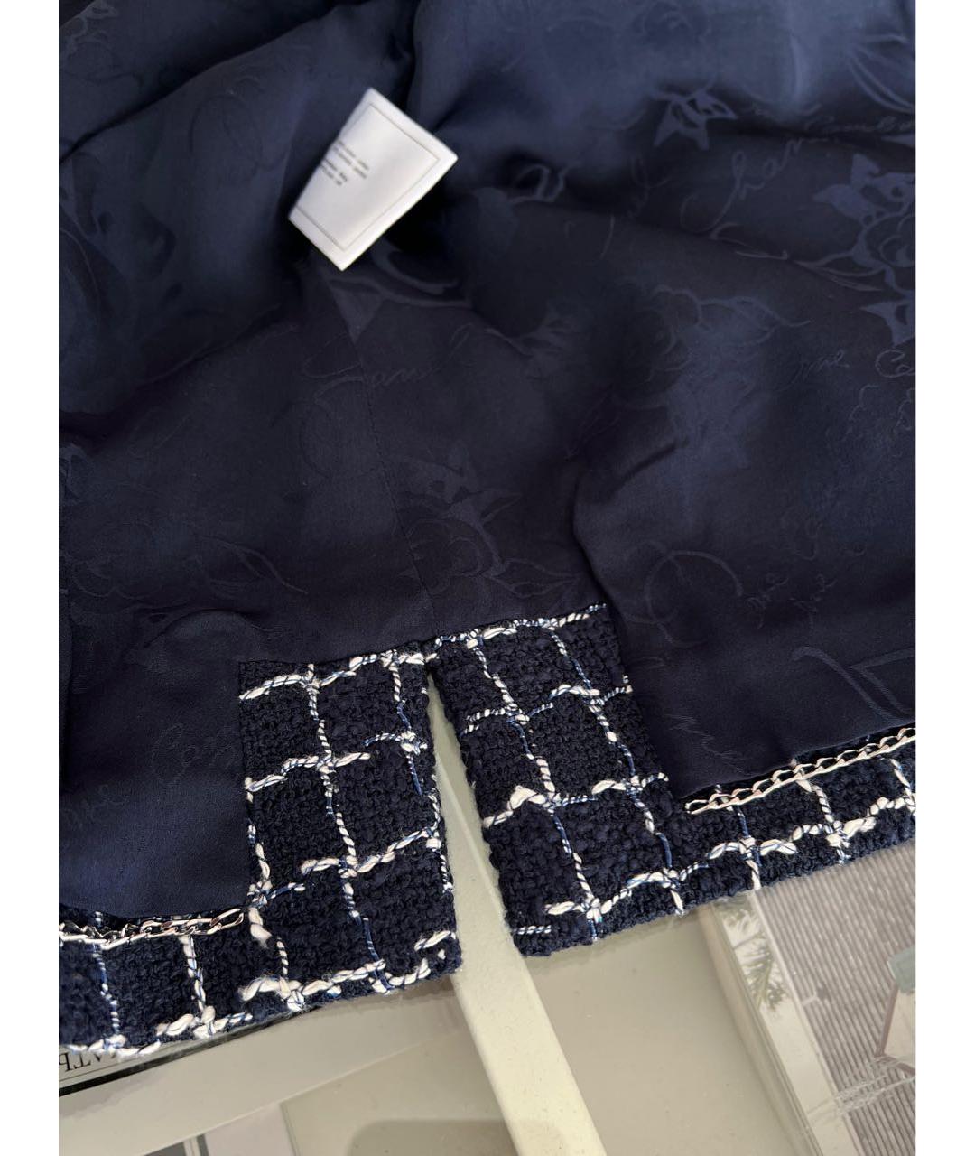 CHANEL Темно-синий жакет/пиджак, фото 6