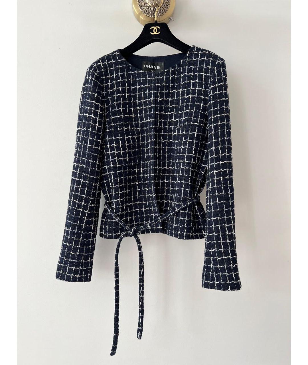 CHANEL Темно-синий жакет/пиджак, фото 9