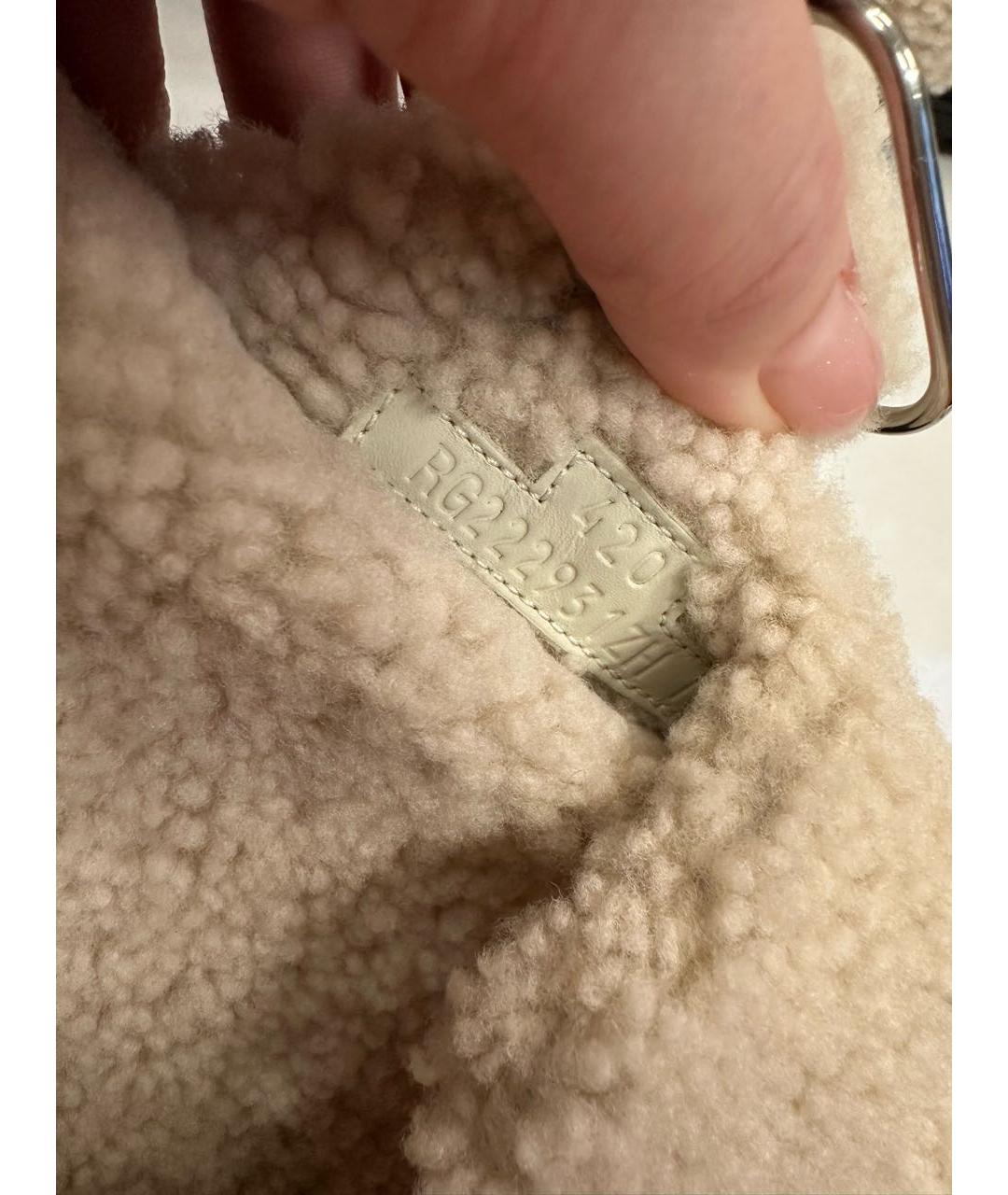 HERMES Бежевые шлепанцы, фото 6