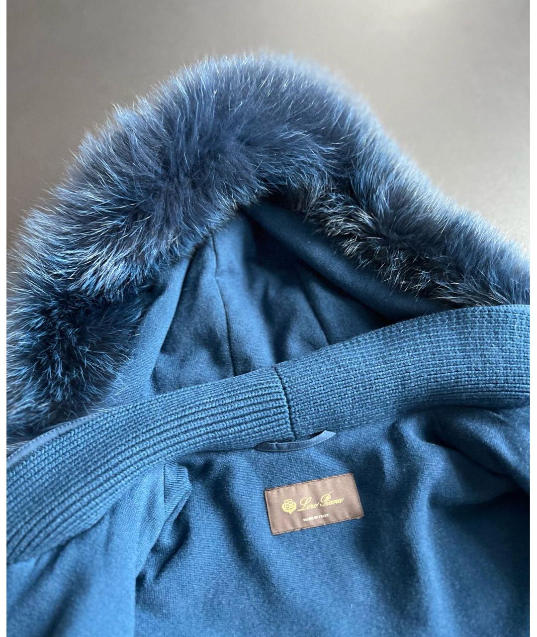 LORO PIANA Темно-синий тренч/плащ, фото 3