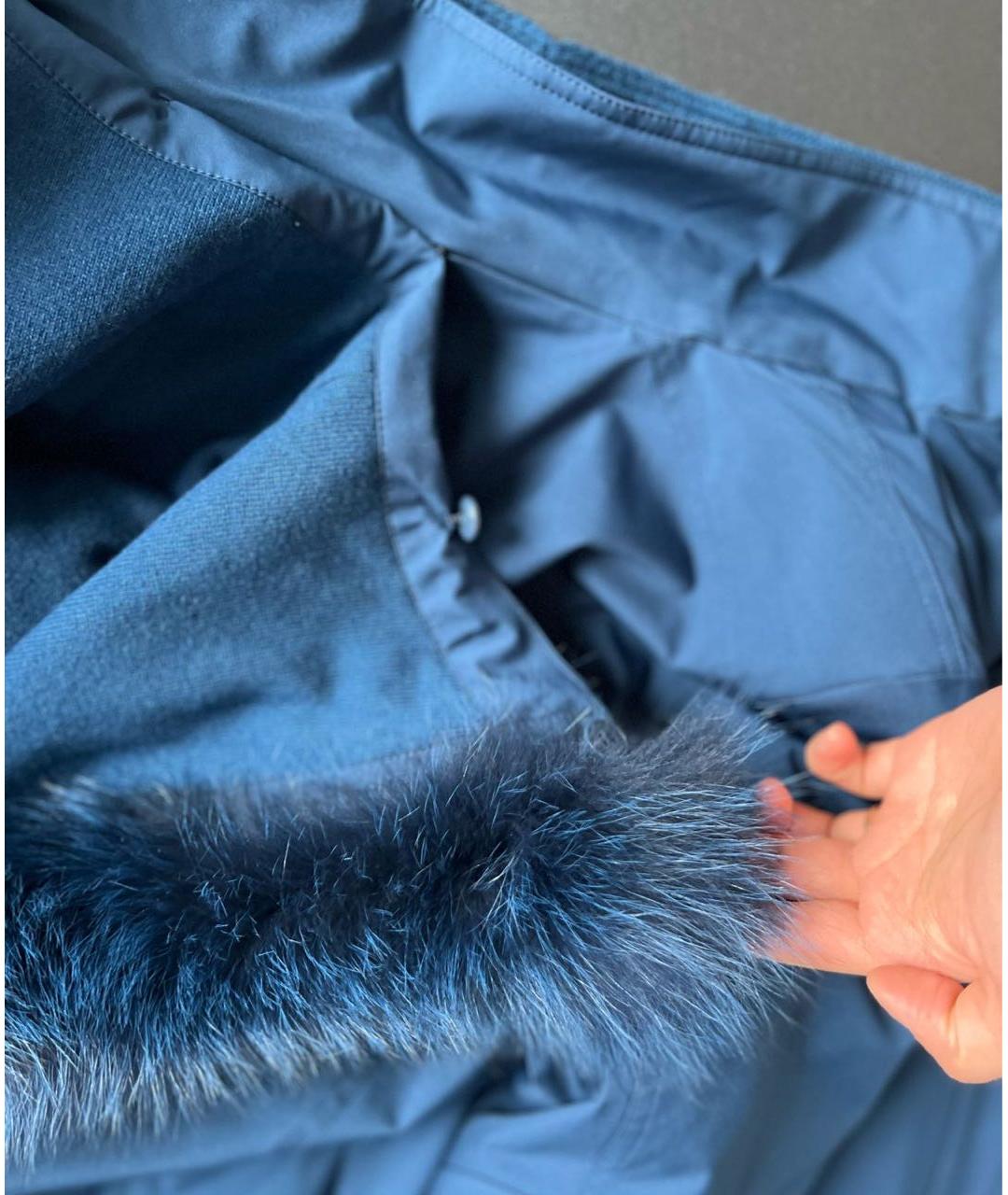 LORO PIANA Темно-синий тренч/плащ, фото 7